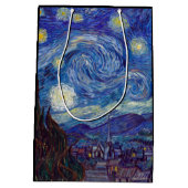 VINCENT VAN GOGH - Sterrennacht 1889 Medium Cadeauzakje (Achterkant)