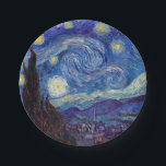 VINCENT VAN GOGH - Sterrennacht 1889 Papieren Bordje<br><div class="desc">VINCENT VAN GOGH - Sterrennacht 1889 Olie op doek</div>