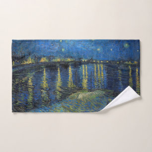 Vincent van Gogh - Sterrennacht aan de Rhône Bad Handdoek