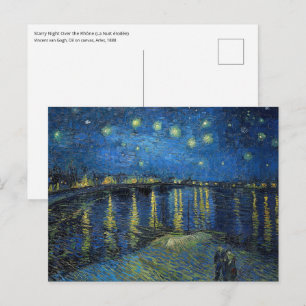 Vincent van Gogh - Sterrennacht aan de Rhône Briefkaart