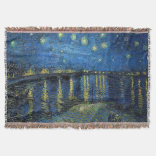 Vincent van Gogh - Sterrennacht aan de Rhône Deken