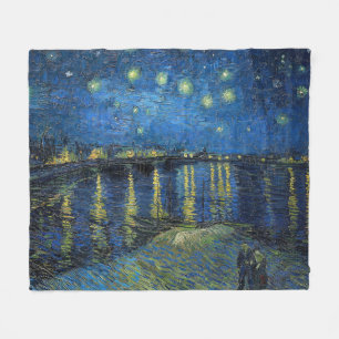 Vincent van Gogh - Sterrennacht aan de Rhône Fleece Deken