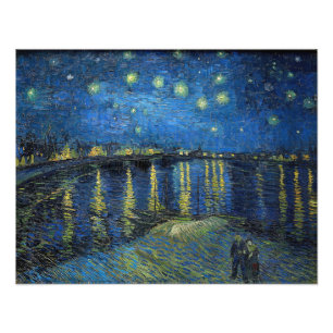 Vincent van Gogh - Sterrennacht aan de Rhône Foto Afdruk