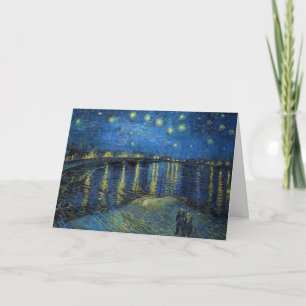 Vincent van Gogh - Sterrennacht aan de Rhône Kaart