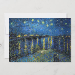 Vincent van Gogh - Sterrennacht aan de Rhône Kaart