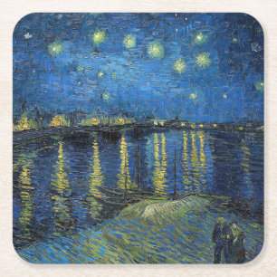 Vincent van Gogh - Sterrennacht aan de Rhône Kartonnen Onderzetters