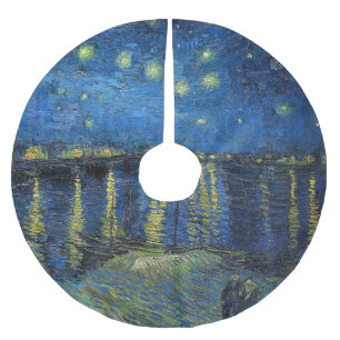 Vincent van Gogh - Sterrennacht aan de Rhône Kerstboom Rok
