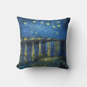 Vincent van Gogh - Sterrennacht aan de Rhône Kussen