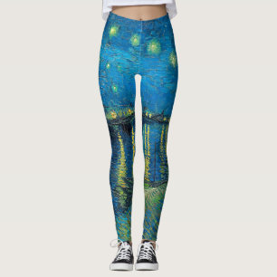 Vincent Van Gogh Sterrennacht aan de Rhône Leggings
