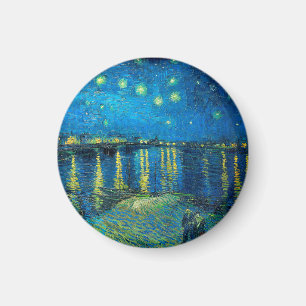 Vincent Van Gogh Sterrennacht aan de Rhône Magneet