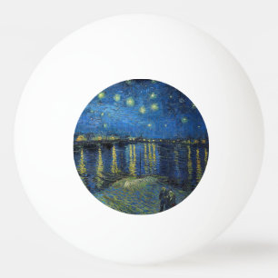 Vincent van Gogh - Sterrennacht aan de Rhône Pingpongbal