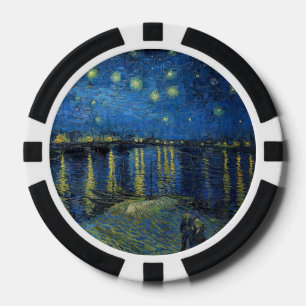 Vincent van Gogh - Sterrennacht aan de Rhône Poker Chips