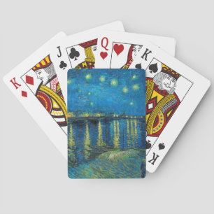 Vincent Van Gogh Sterrennacht aan de Rhône Pokerkaarten