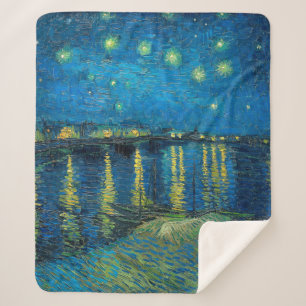 Vincent Van Gogh Sterrennacht aan de Rhône Sherpa Deken