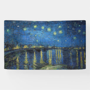 Vincent van Gogh - Sterrennacht aan de Rhône Spandoek