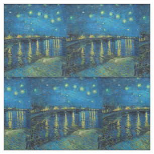 Vincent Van Gogh Sterrennacht aan de Rhône Stof