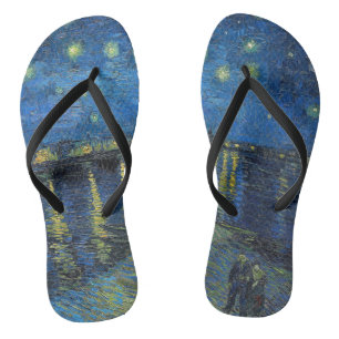 Vincent van Gogh - Sterrennacht aan de Rhône Teenslippers