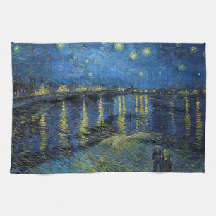 Vincent van Gogh - Sterrennacht aan de Rhône Theedoek