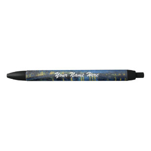 Vincent van Gogh - Sterrennacht aan de Rhône Zwarte Inkt Pen