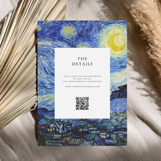 Vincent van Gogh Sterrennacht Alles in één bruilof Kaart