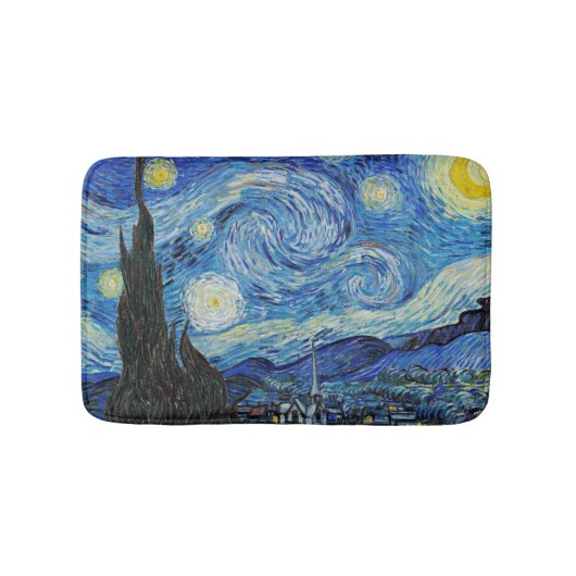 Vincent van Gogh, Sterrennacht Badmat (Voorkant)
