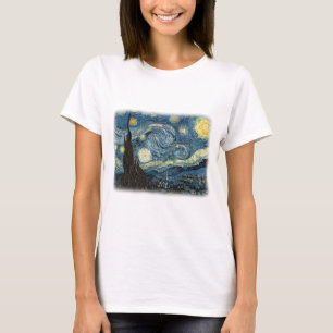 Vincent van Gogh, Sterrennacht. Bekende kunst. T-shirt
