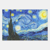 Vincent Van Gogh Sterrennacht Blue Yellow Inpakpapier Vel (Voorkant 3)