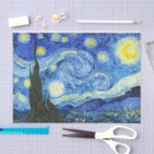 Vincent Van Gogh Sterrennacht Blue Yellow Tissuepapier (Craft)