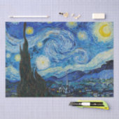 Vincent Van Gogh Sterrennacht Blue Yellow Tissuepapier (Craft)
