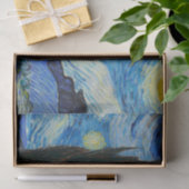 Vincent Van Gogh Sterrennacht Blue Yellow Tissuepapier (Geschenk)
