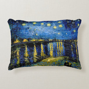 Vincent Van Gogh Sterrennacht boven de Rhône 1888 Accent Kussen