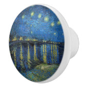 Vincent van Gogh - Sterrennacht boven de Rhône Keramische Knop (Rechts)