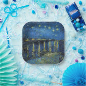 Vincent van Gogh - Sterrennacht boven de Rhône Papieren Bordje (Feest)