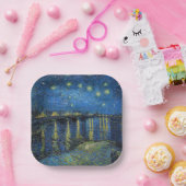 Vincent van Gogh - Sterrennacht boven de Rhône Papieren Bordje (Feest)