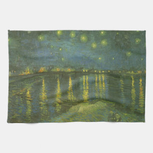 Vincent van Gogh - Sterrennacht boven de Rhône Theedoek