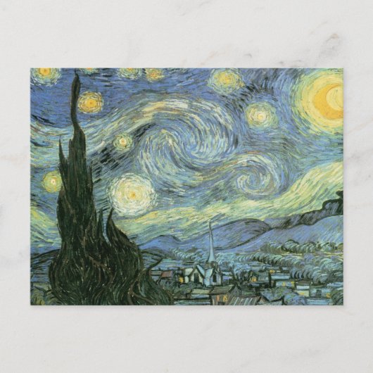 Vincent Van Gogh - Sterrennacht Briefkaart (Voorkant)