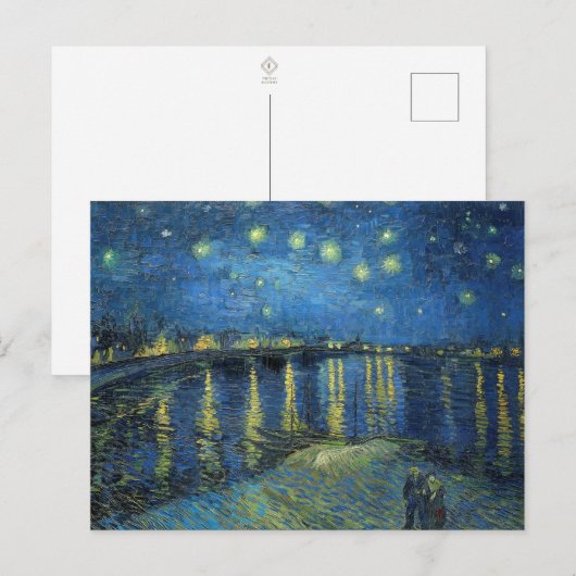 Vincent van Gogh Sterrennacht Briefkaart (Voorkant / Achterkant)