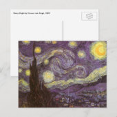 Vincent van Gogh - Sterrennacht Briefkaart (Voorkant / Achterkant)