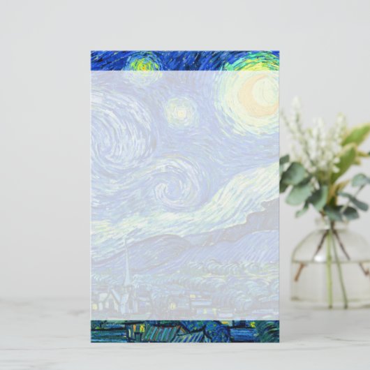 vincent van gogh sterrennacht briefpapier (Staand voorkant)