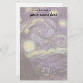 Vincent van Gogh - Sterrennacht Briefpapier (Voorkant / Achterkant)