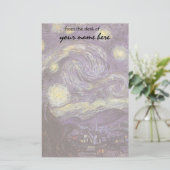 Vincent van Gogh - Sterrennacht Briefpapier (Staand voorkant)