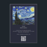 Vincent Van Gogh Sterrennacht bruiloft Informatiekaartje<br><div class="desc">Creëer uw eigen gepersonaliseerde trouwkaarten met Vincent Van Gogh Sterrennacht Painting</div>