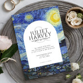 Vincent Van Gogh Sterrennacht bruiloft Kaart