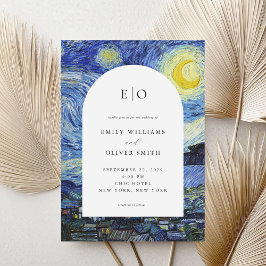 Vincent Van Gogh Sterrennacht bruiloft Kaart