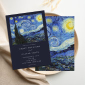 Vincent Van Gogh Sterrennacht bruiloft Kaart