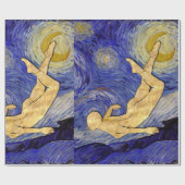 Vincent Van Gogh Sterrennacht Cadeaupapier (Vlak)