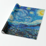 Vincent van Gogh, Sterrennacht Cadeaupapier<br><div class="desc">Sterrennacht,  beroemd schilderij van Vincent van Gogh</div>