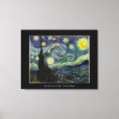 Vincent van Gogh, Sterrennacht Canvas Afdruk (Voorkant)
