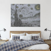 Vincent Van Gogh - Sterrennacht Canvas Afdruk (Insitu (Slaapkamer))