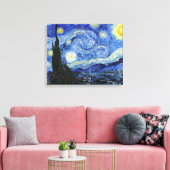 Vincent Van Gogh Sterrennacht Canvas Afdruk (Insitu (Woonkamer))